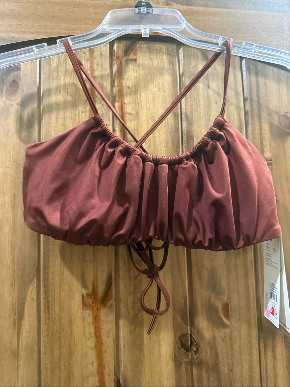 CALIA by Carrie Underwood Rust Brown Bikini Top and Bottoms